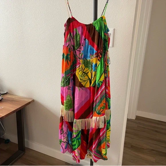 FARM RIO x Anthropologie Palila Fringe Tassel
Midi Dress NWT - Picture 2 of 10